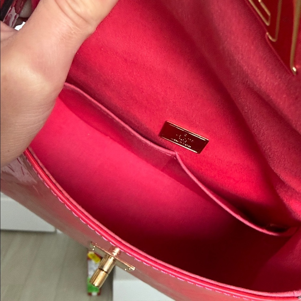 Louis Vuitton Pasadena Handbag Red AUTHENTIC #SR2156 - Picture 12 of 15